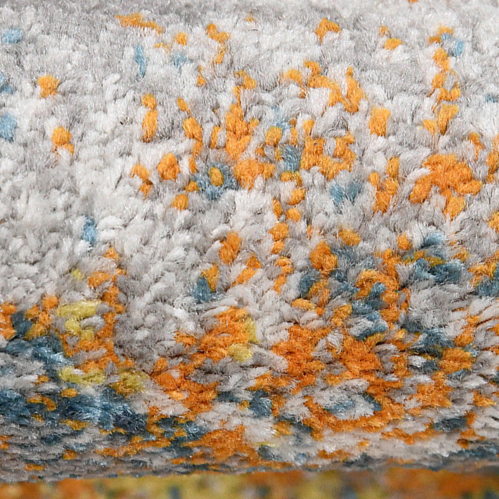 3' X 5' Pink and Orange Abstract Power Loom Area Rug