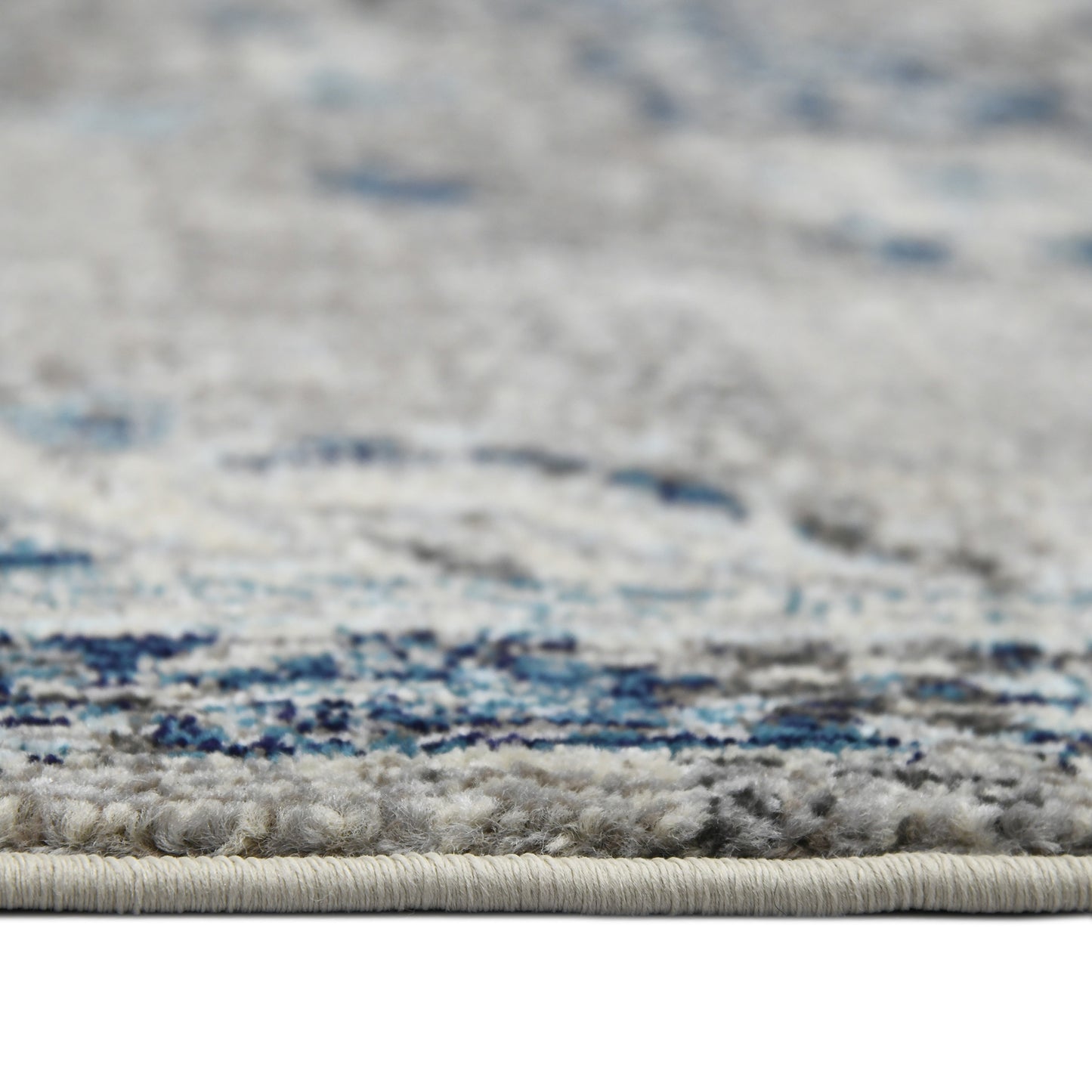 3' X 5' Teal Blue Medallion Power Loom Area Rug