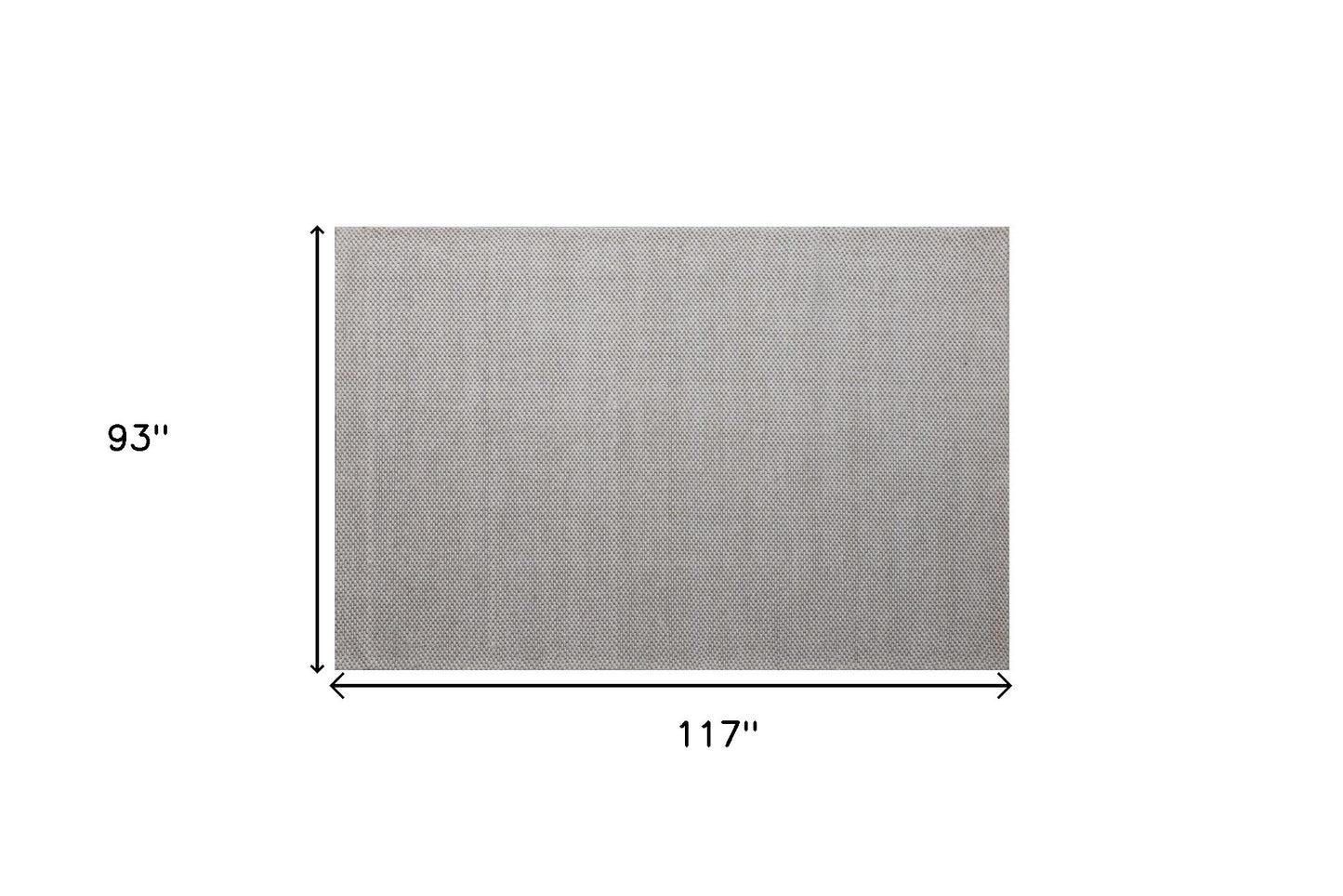 8' x 10' Beige Hand Woven Non Skid Area Rug