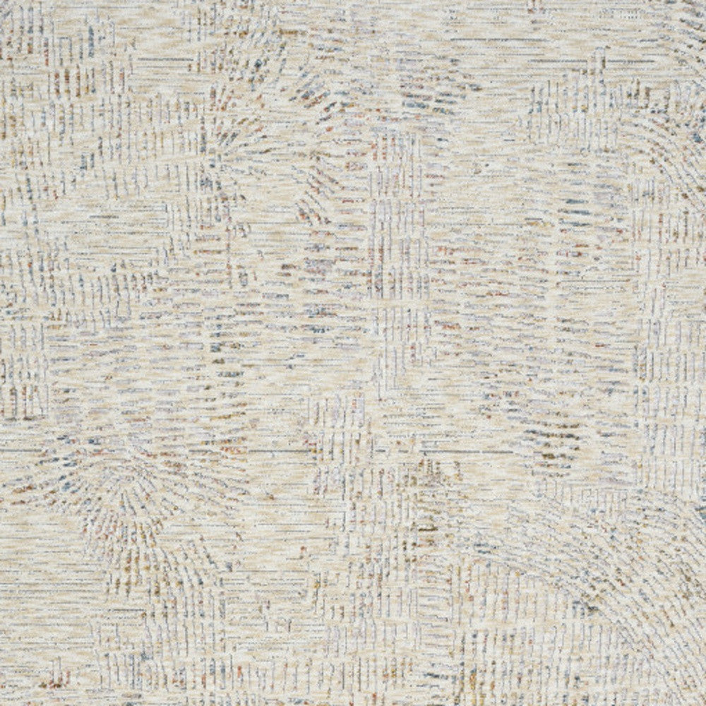 5' x 8' Ivory and Gray Abstract Area Rug