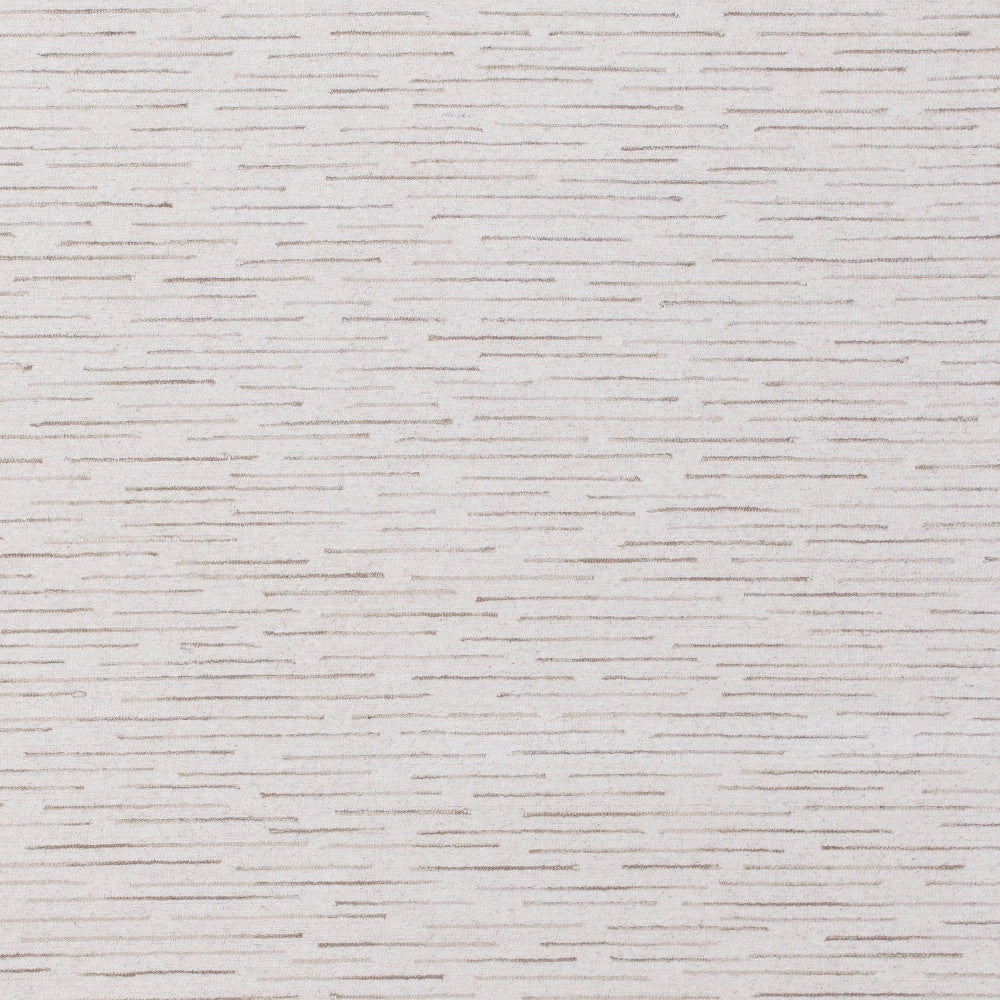 8' x 10' Beige and Ivory Wool Striped Hand Tufted Area Rug