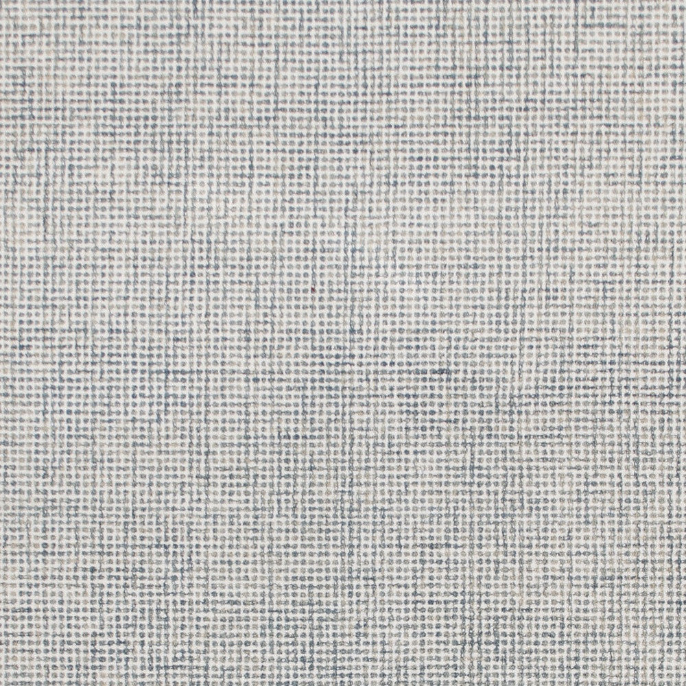 9' x 12' Blue and Ivory Wool Abstract Hand Tufted Area Rug