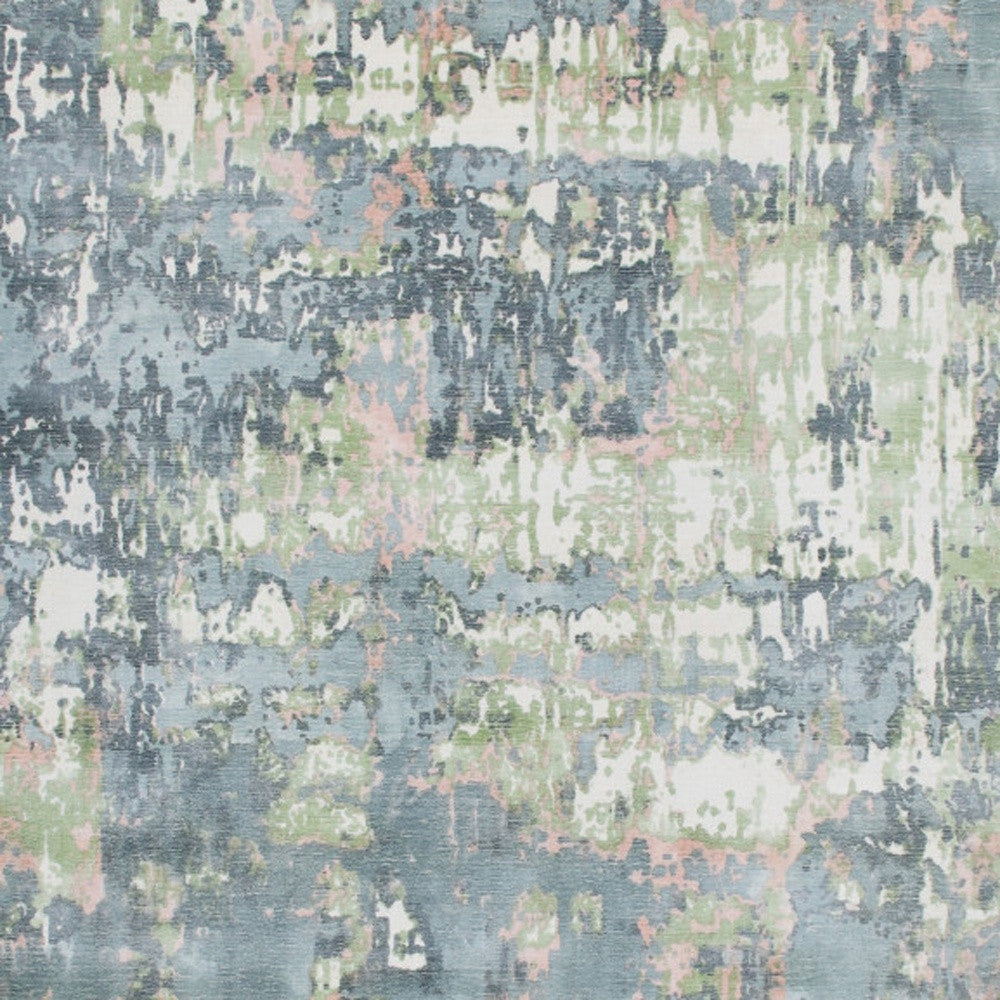 6' x 9' Gray and Yellow Abstract Hand Loomed Area Rug