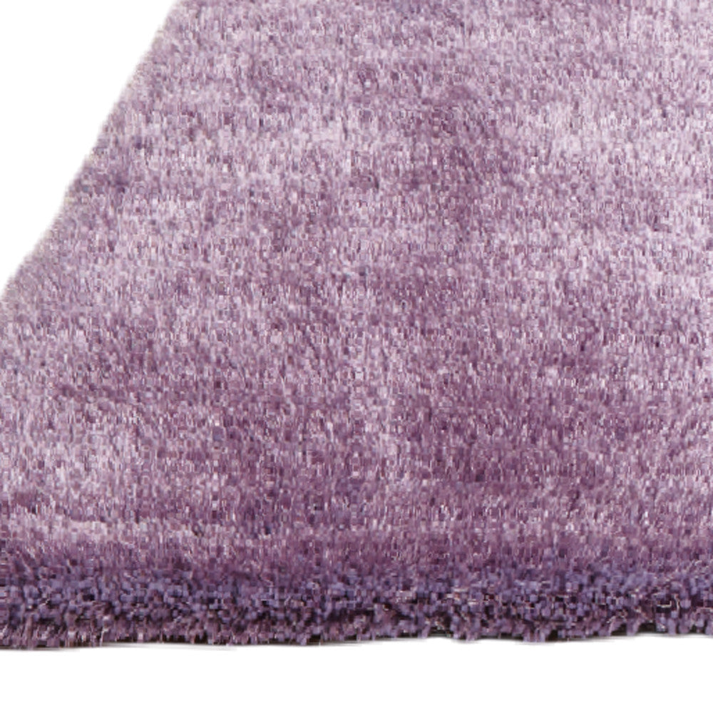 5' x 7' Lavender Shag Hand Tufted Area Rug