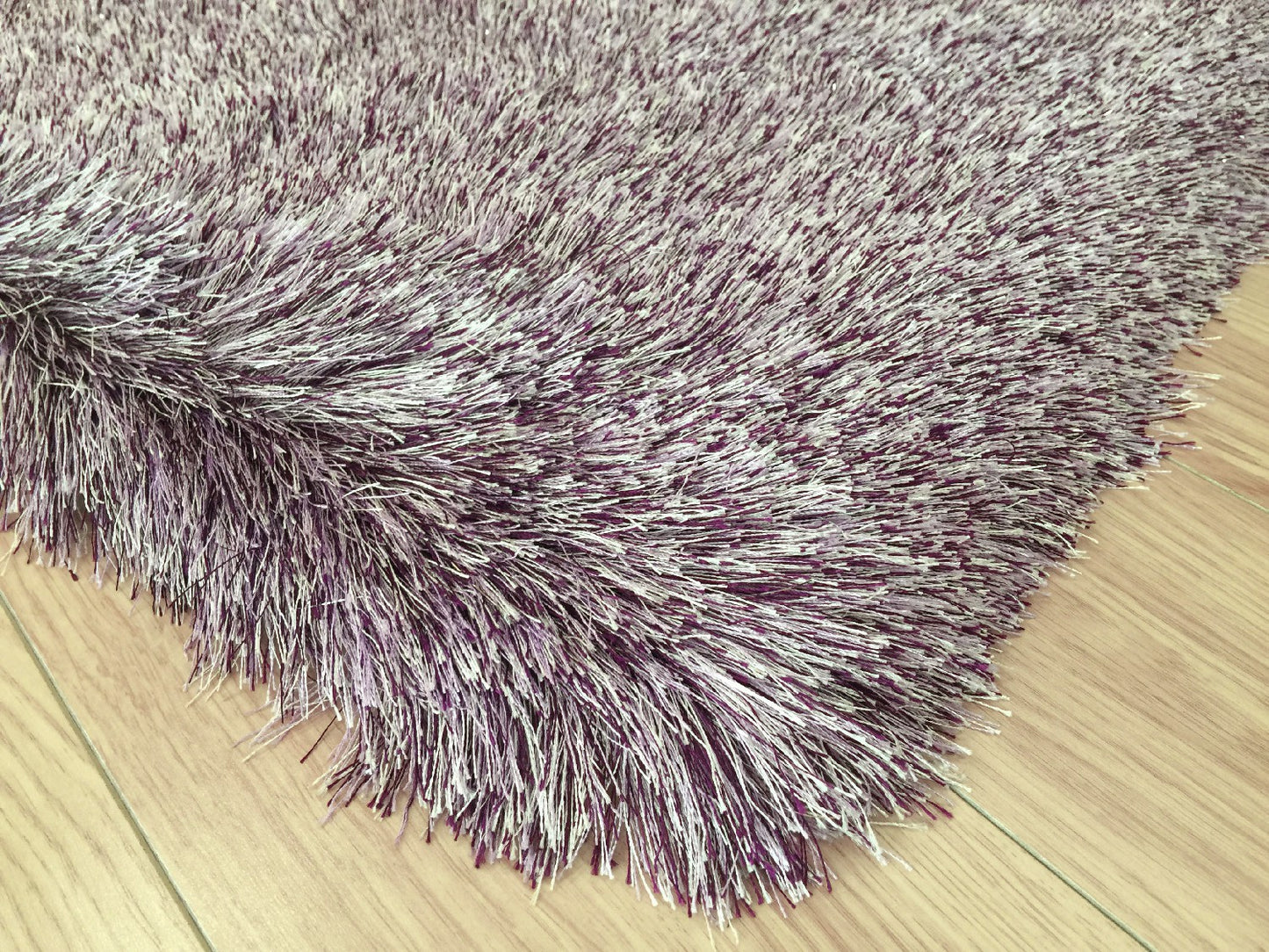 8' x 11' Purple Shag Hand Tufted Area Rug