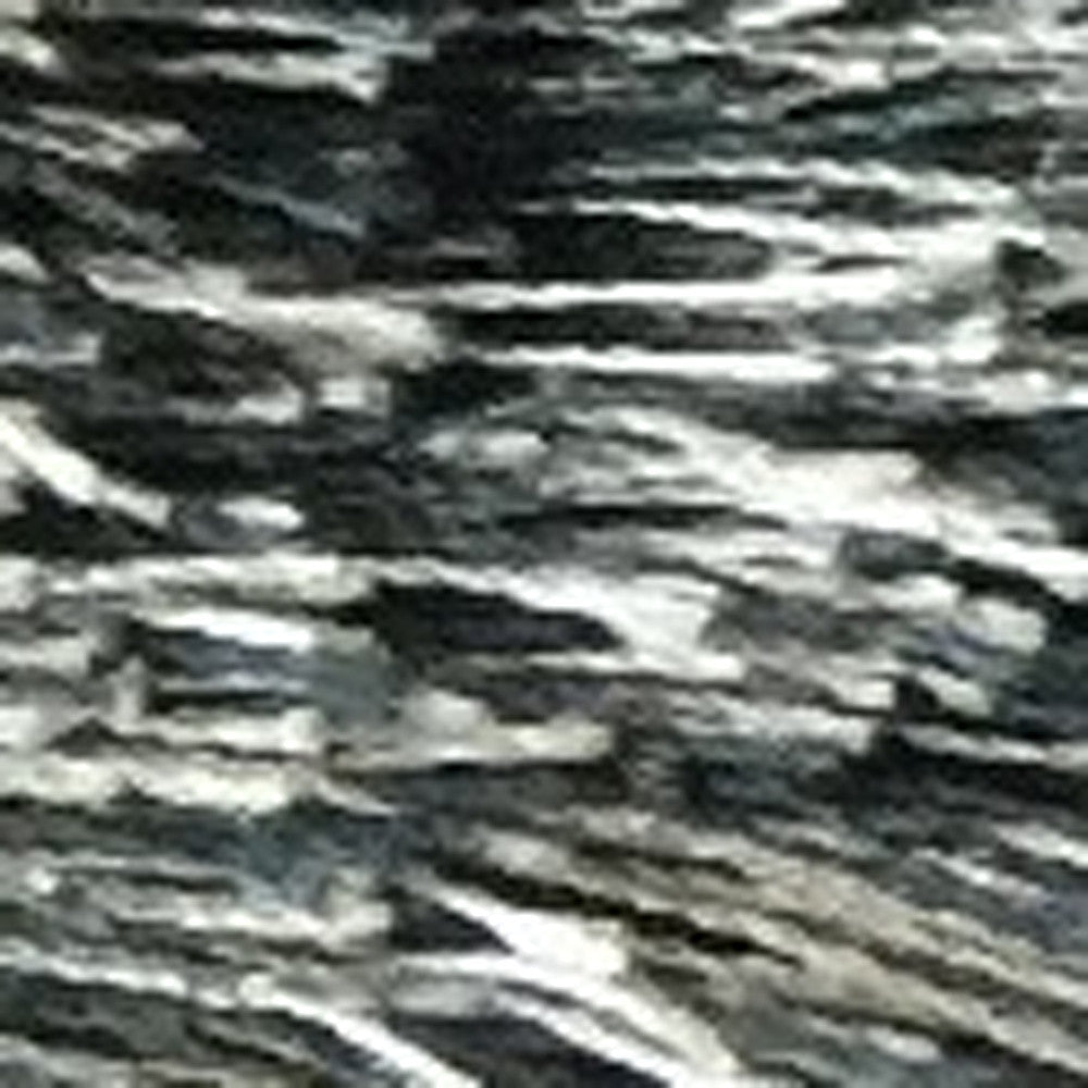 5' x 7' Gray Shag Hand Tufted Area Rug