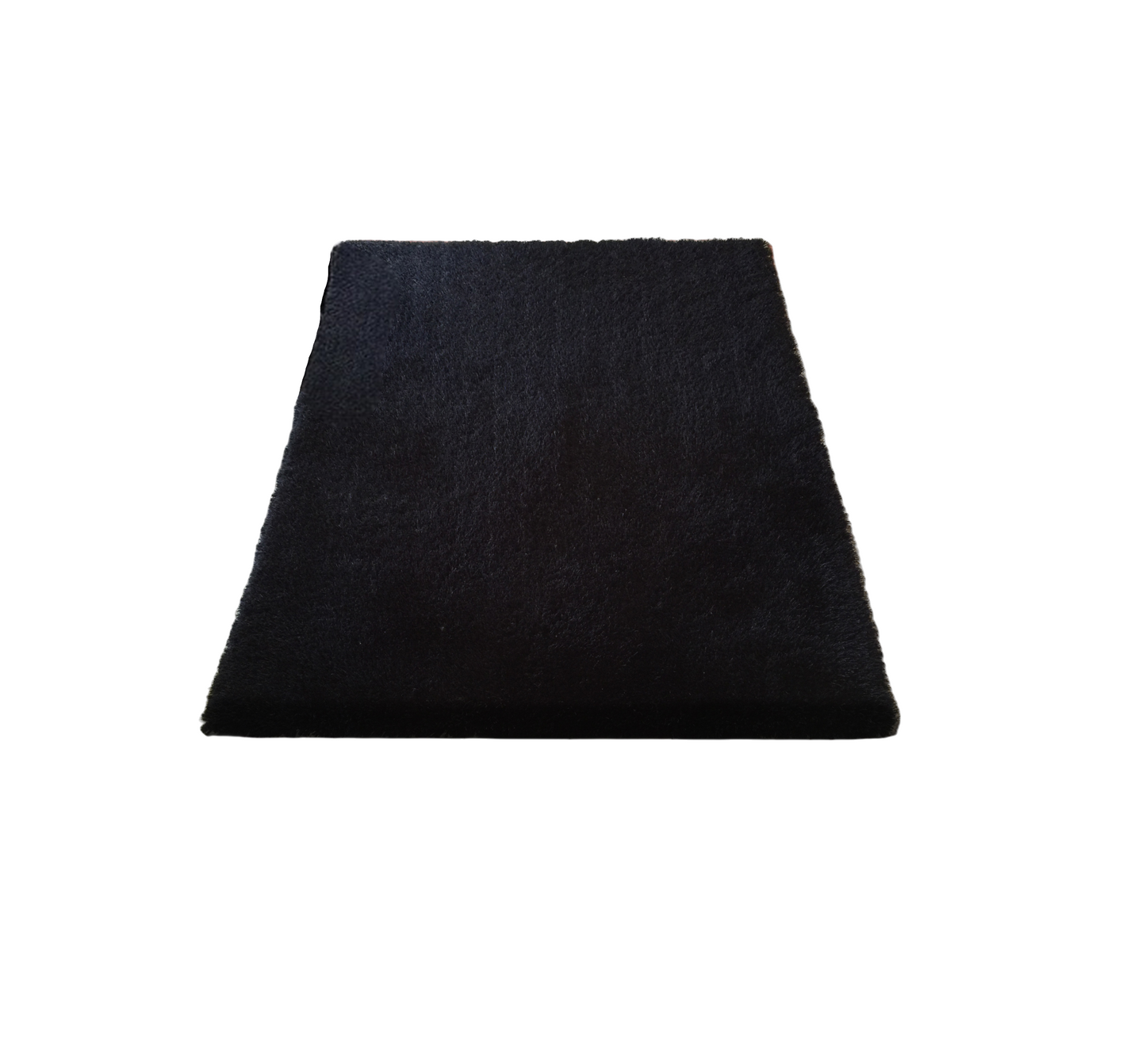 5' x 7' Black Shag Hand Tufted Area Rug