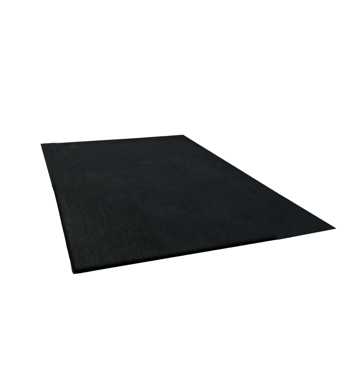 5' x 7' Black Shag Hand Tufted Area Rug