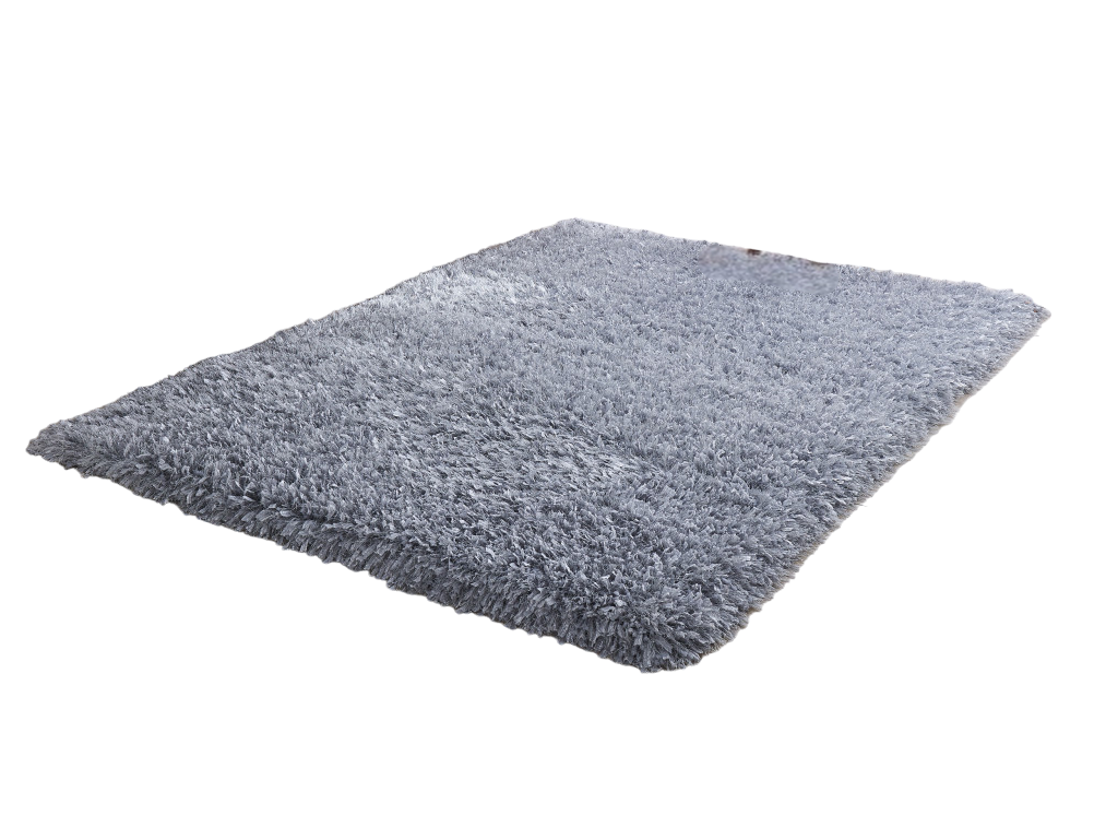 5' x 7' Silver Shag Hand Tufted Area Rug