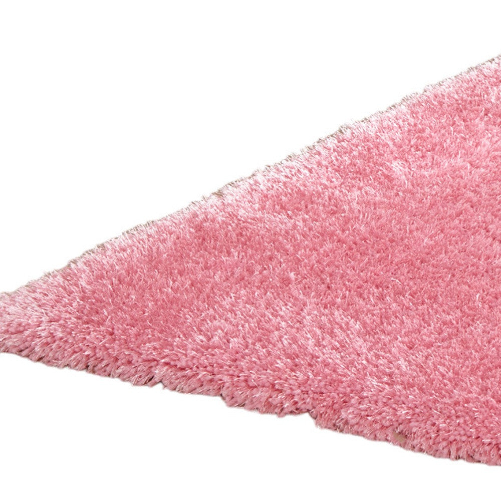 8' x 11' Pink Shag Hand Tufted Area Rug