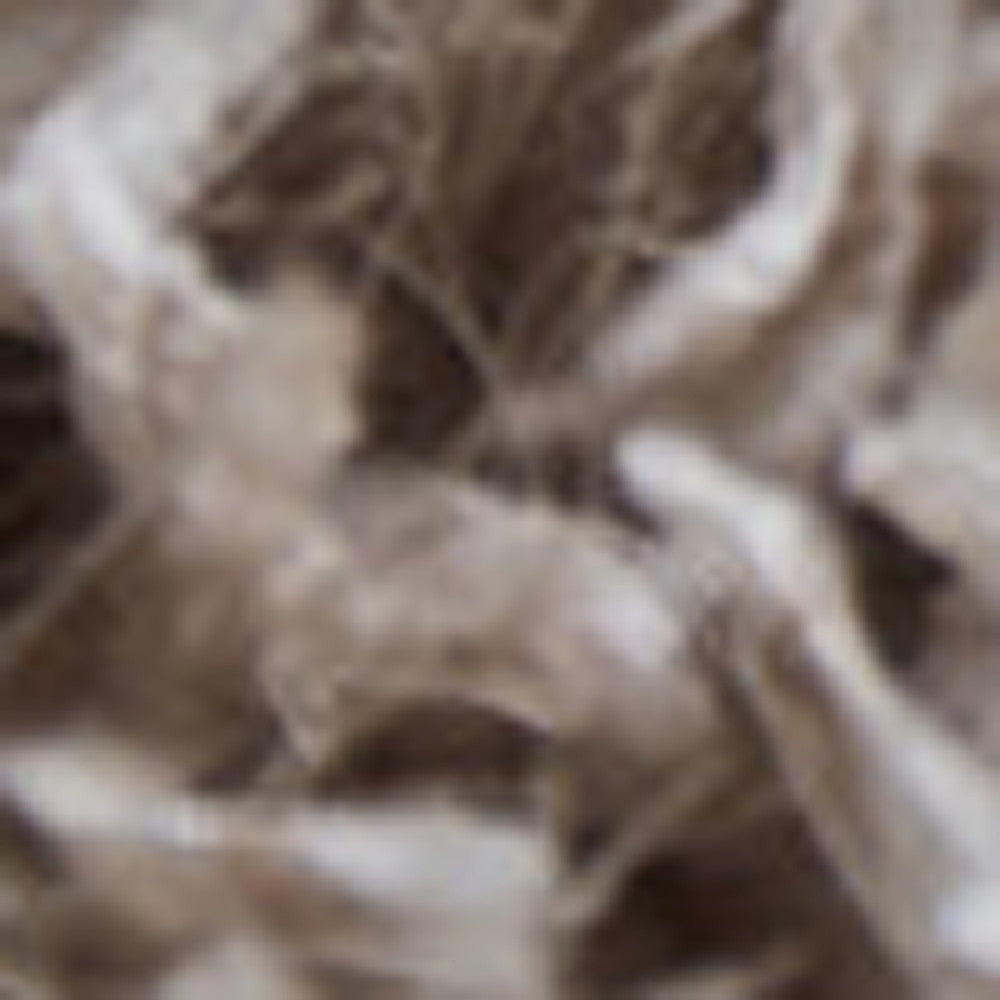 5' x 7' Beige Shag Hand Tufted Area Rug
