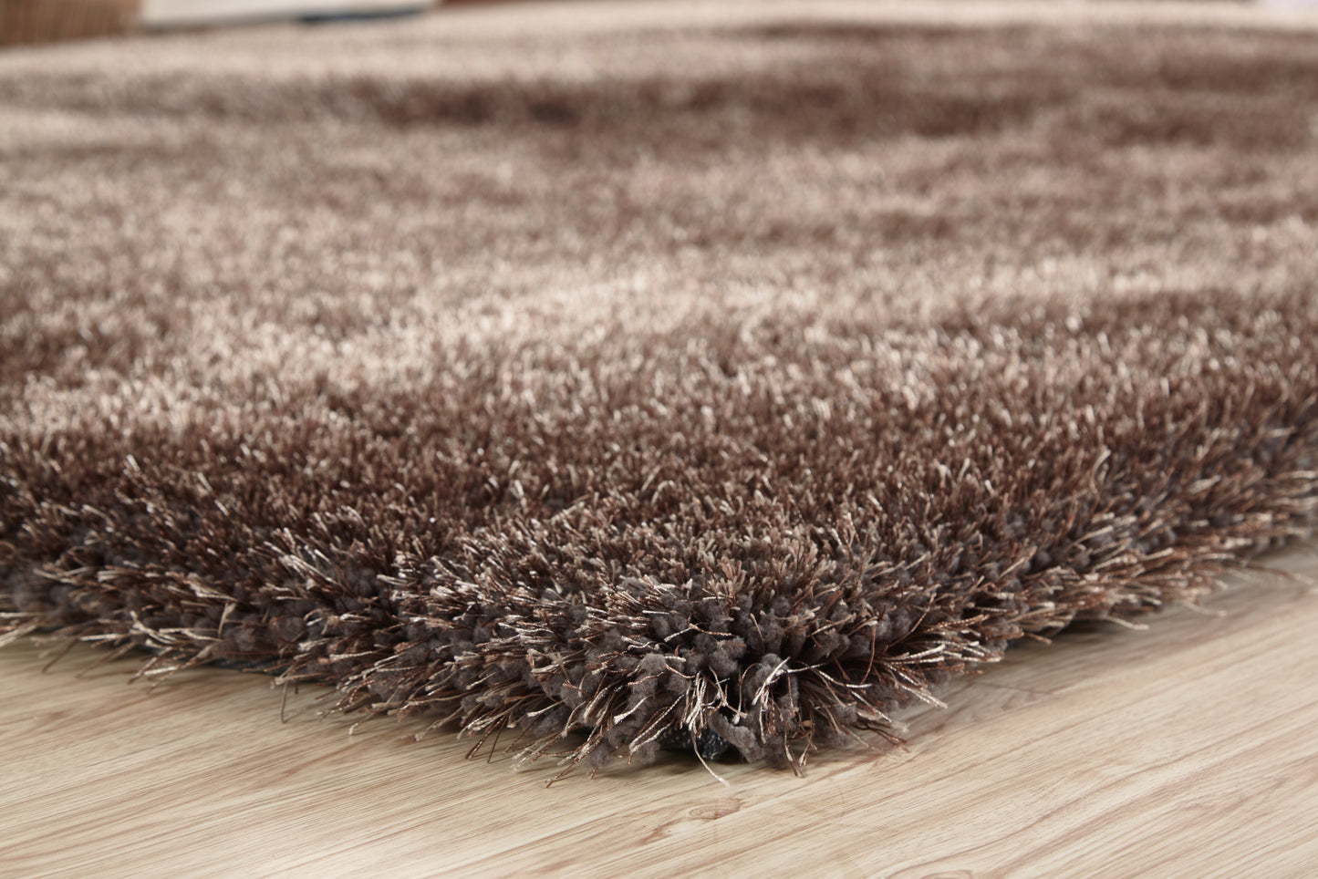 5' x 7' Charcoal Shag Hand Tufted Area Rug