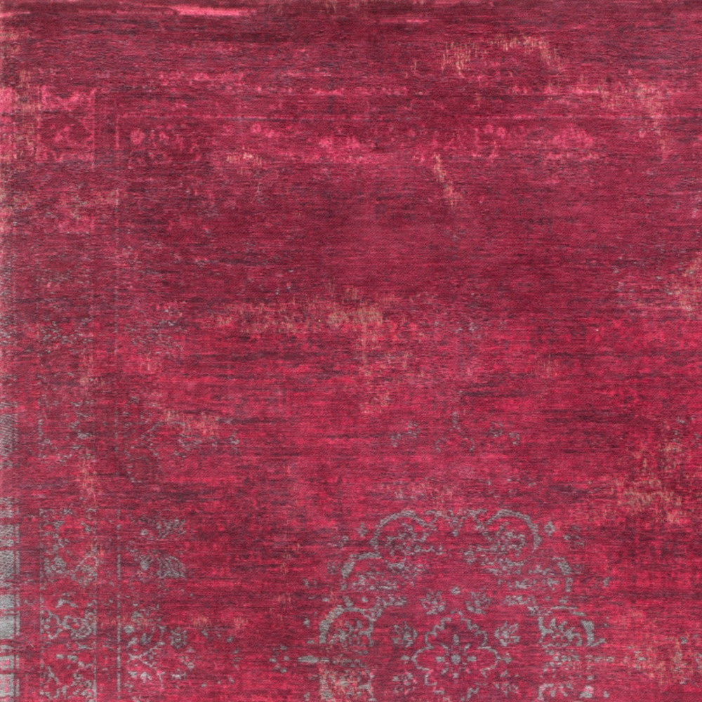 6' X 8' Gray and Pink Medallion Non Skid Area Rug
