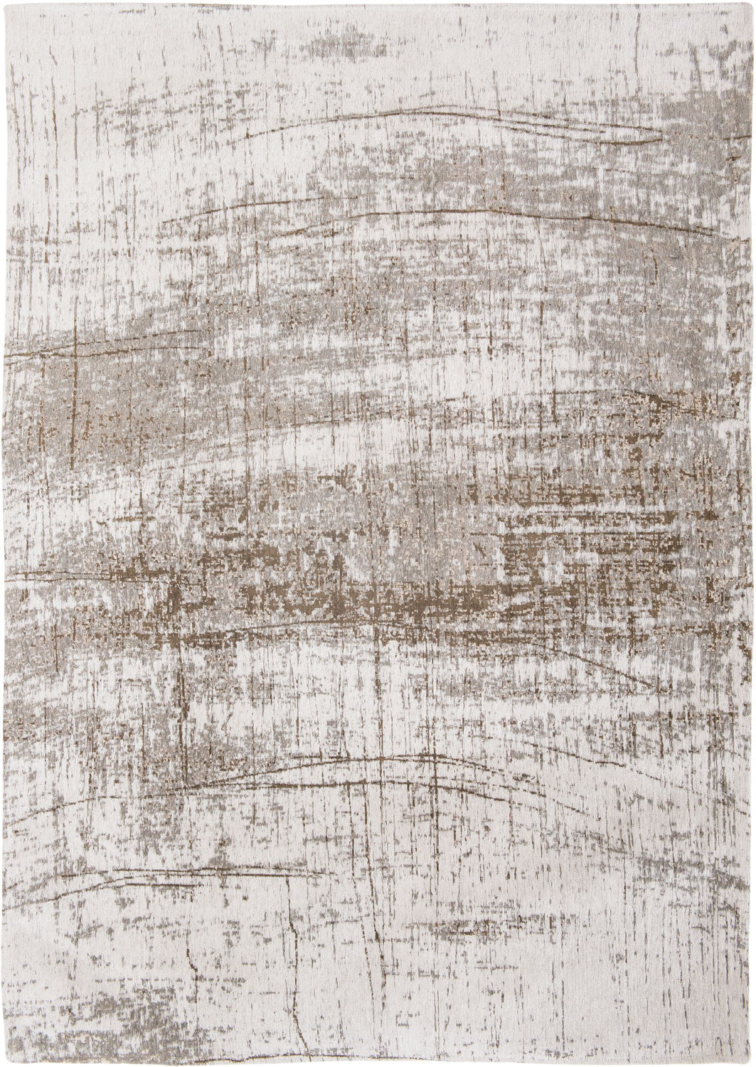 5' x 7' Gray and Beige Abstract Non Skid Area Rug