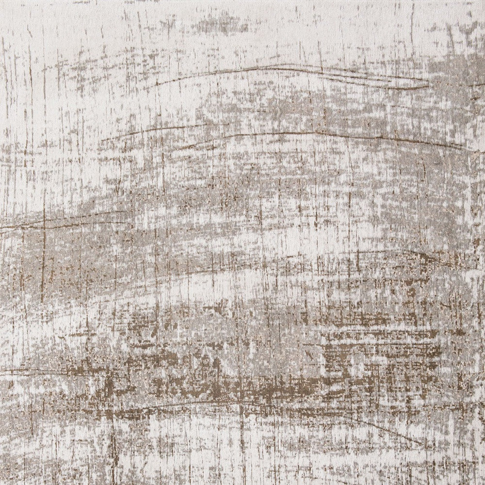 5' x 7' Gray and Beige Abstract Non Skid Area Rug