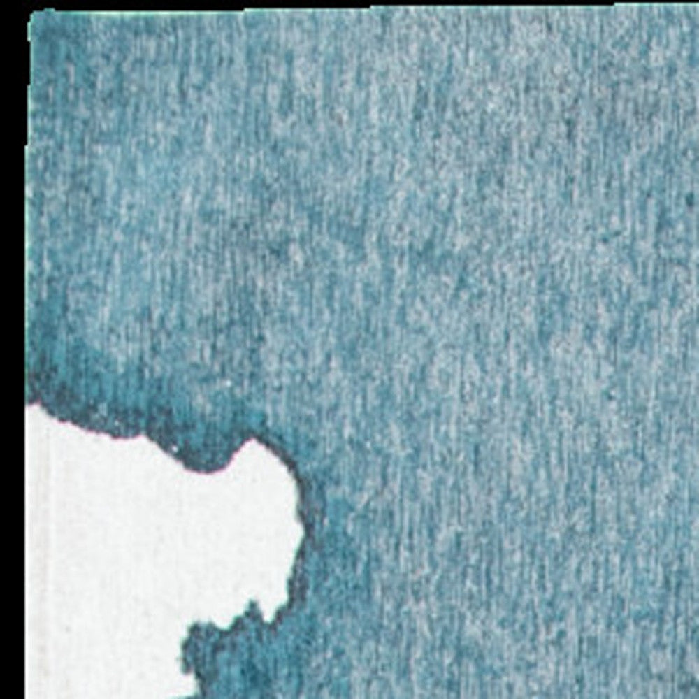 8' x 11' Blue and Gray Abstract Non Skid Area Rug