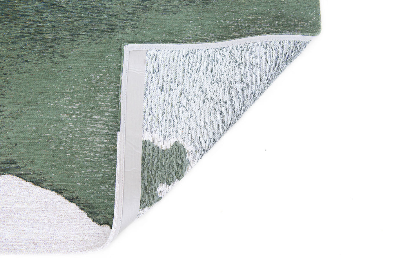 8' x 11' Gray and Green Abstract Non Skid Area Rug