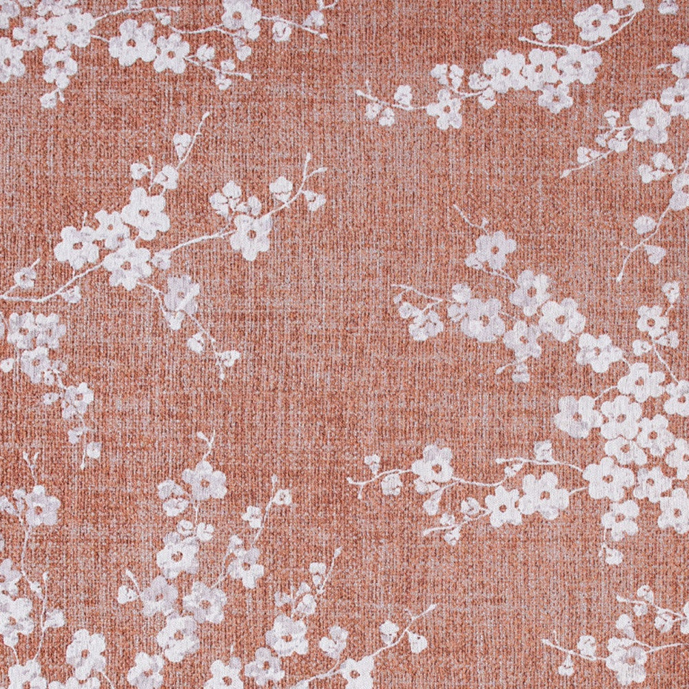5' x 7' Red and White Oriental Non Skid Area Rug