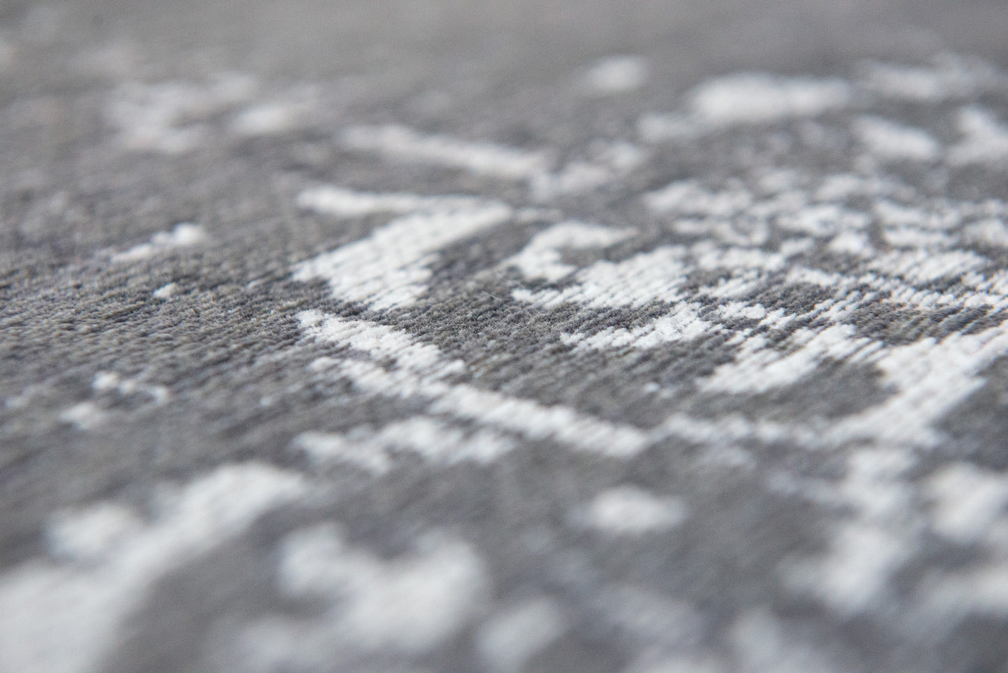 5' x 7' Gray Medallion Non Skid Area Rug