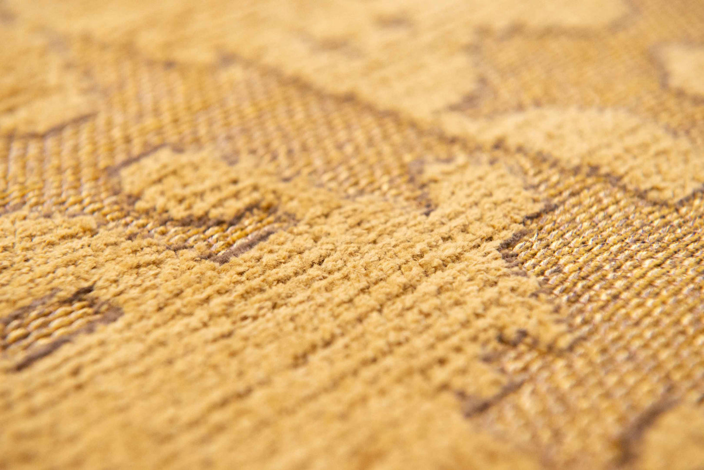 5' x 7' Yellow Abstract Non Skid Area Rug