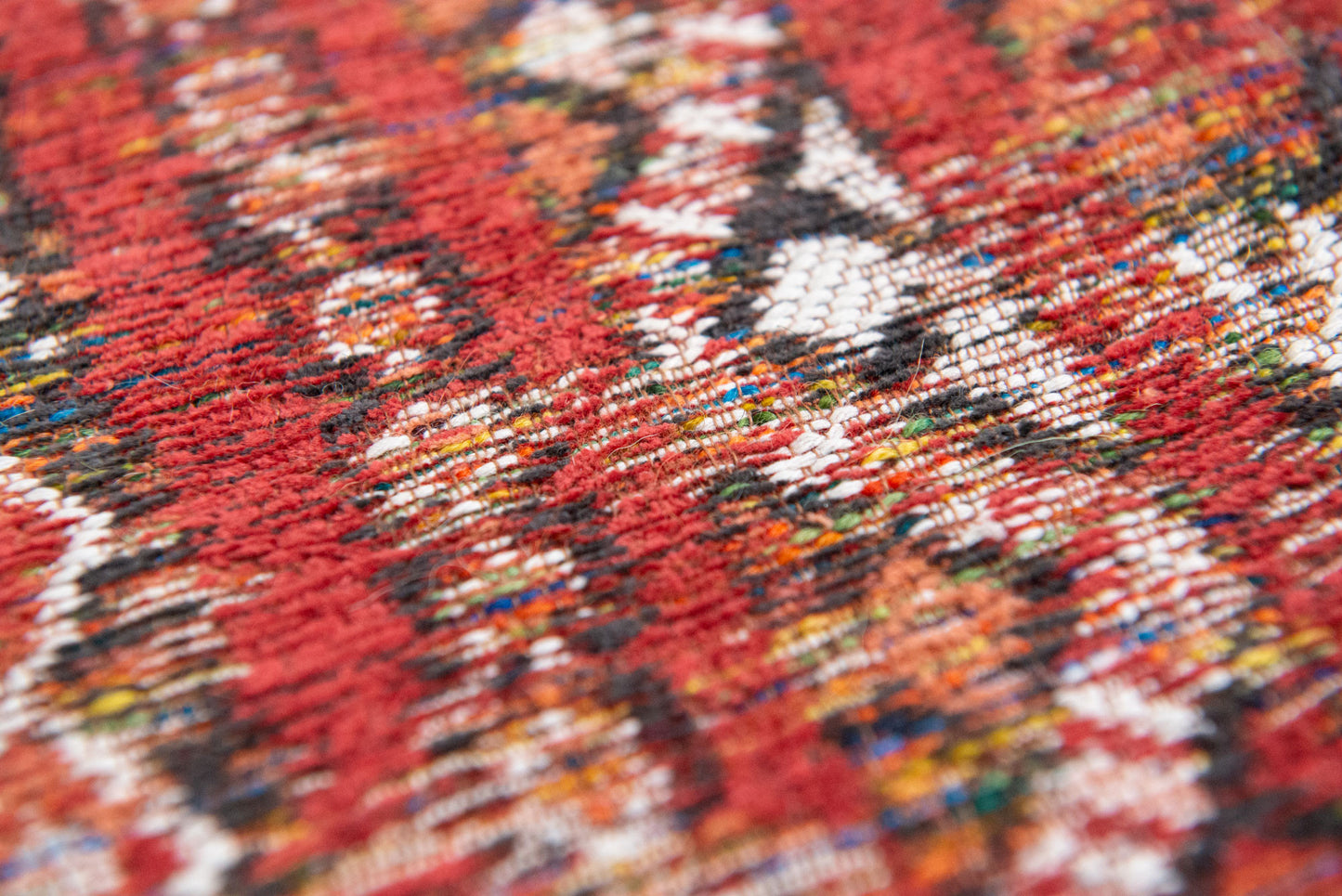 5' x 7' Red and Gray Oriental Non Skid Area Rug