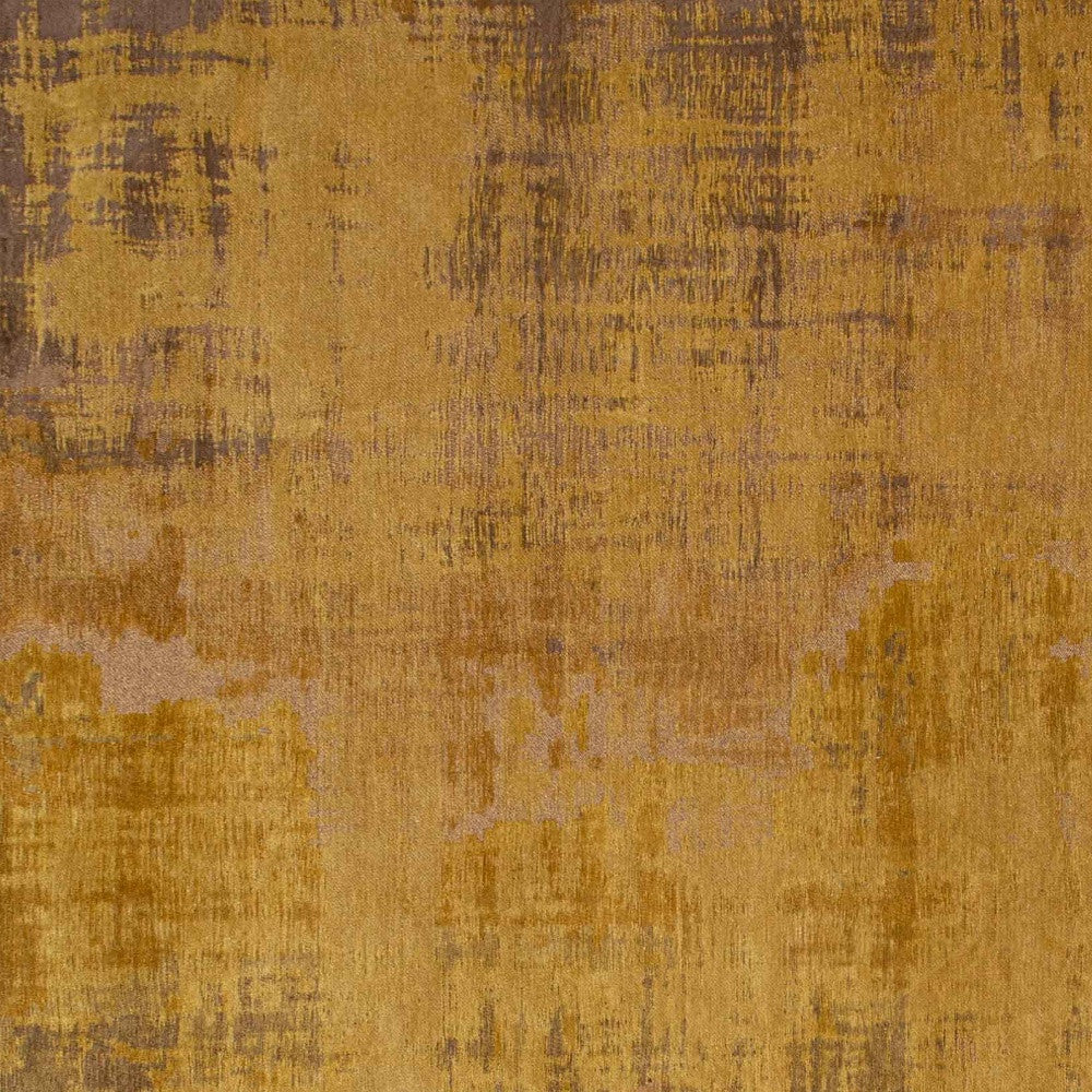 8' x 11' Yellow and Brown Abstract Non Skid Area Rug