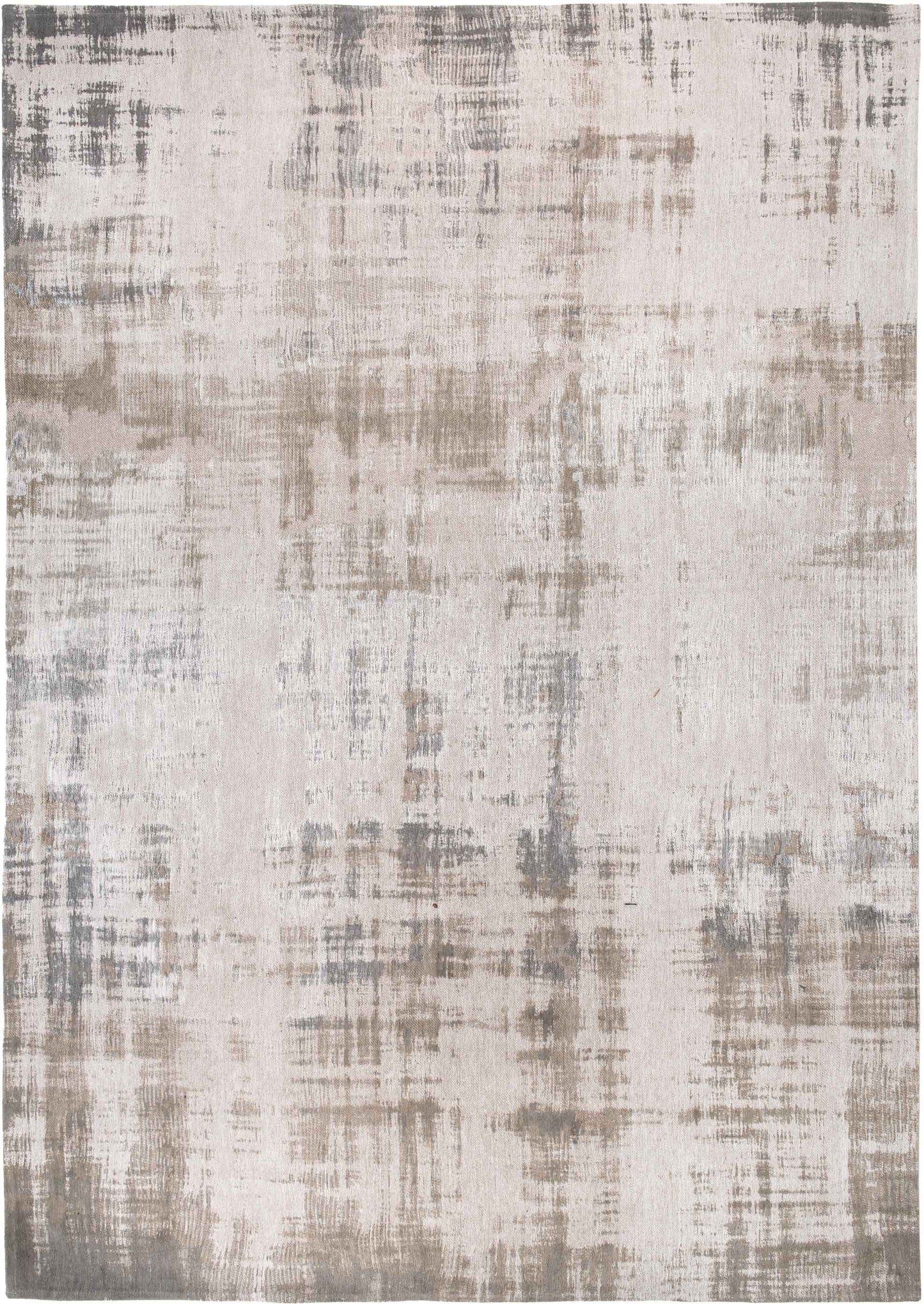 5' x 7' Gray and Beige Abstract Non Skid Area Rug