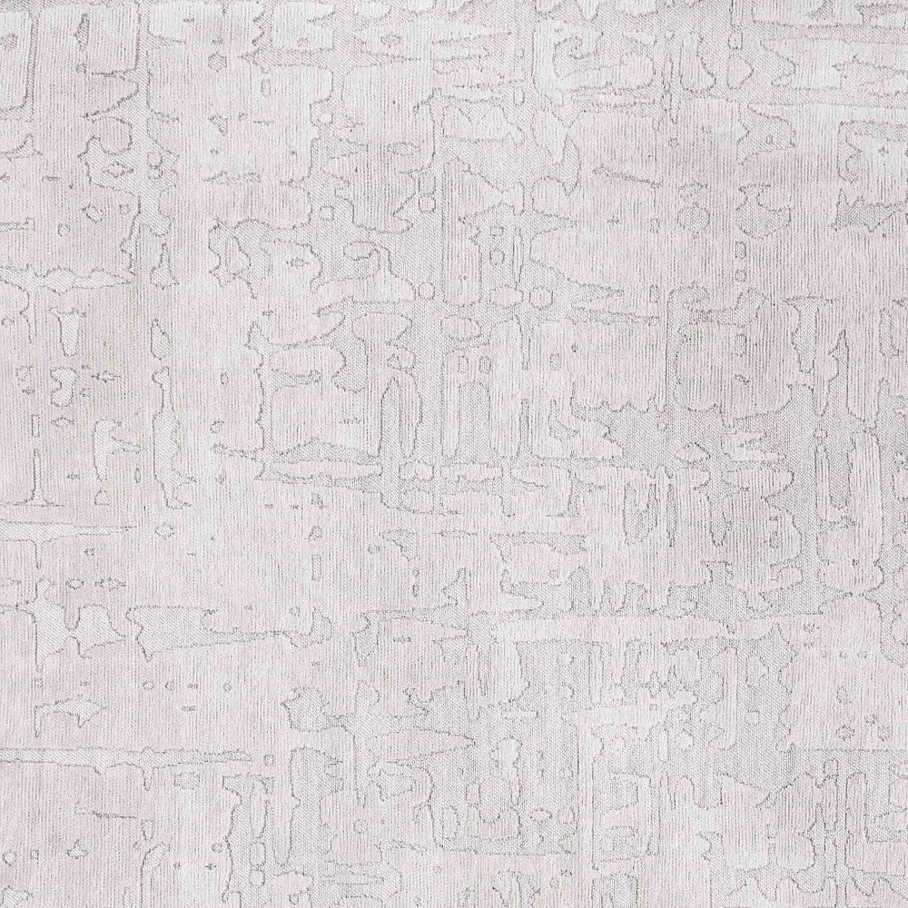 5' x 7' White Abstract Non Skid Area Rug