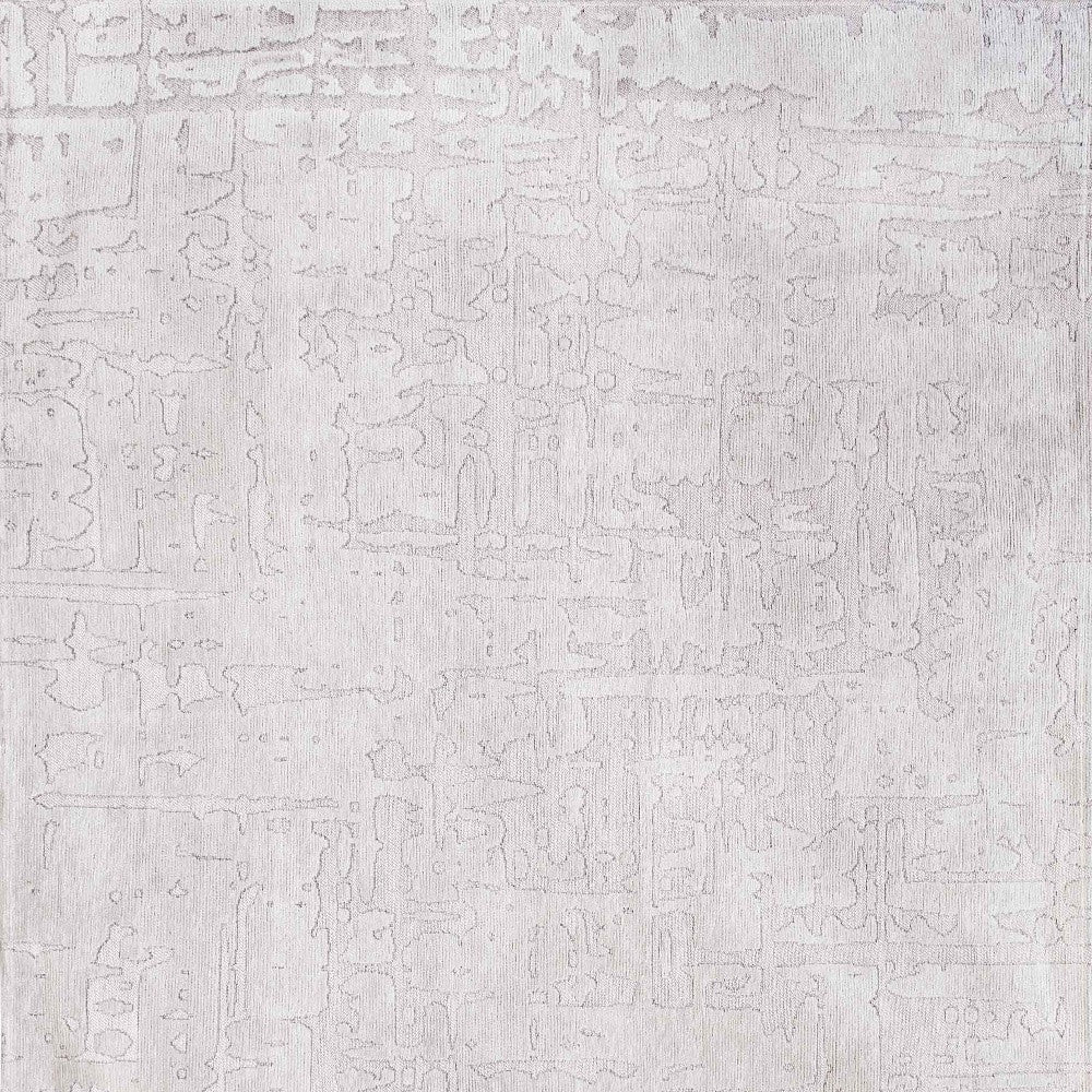 5' x 7' White Abstract Non Skid Area Rug