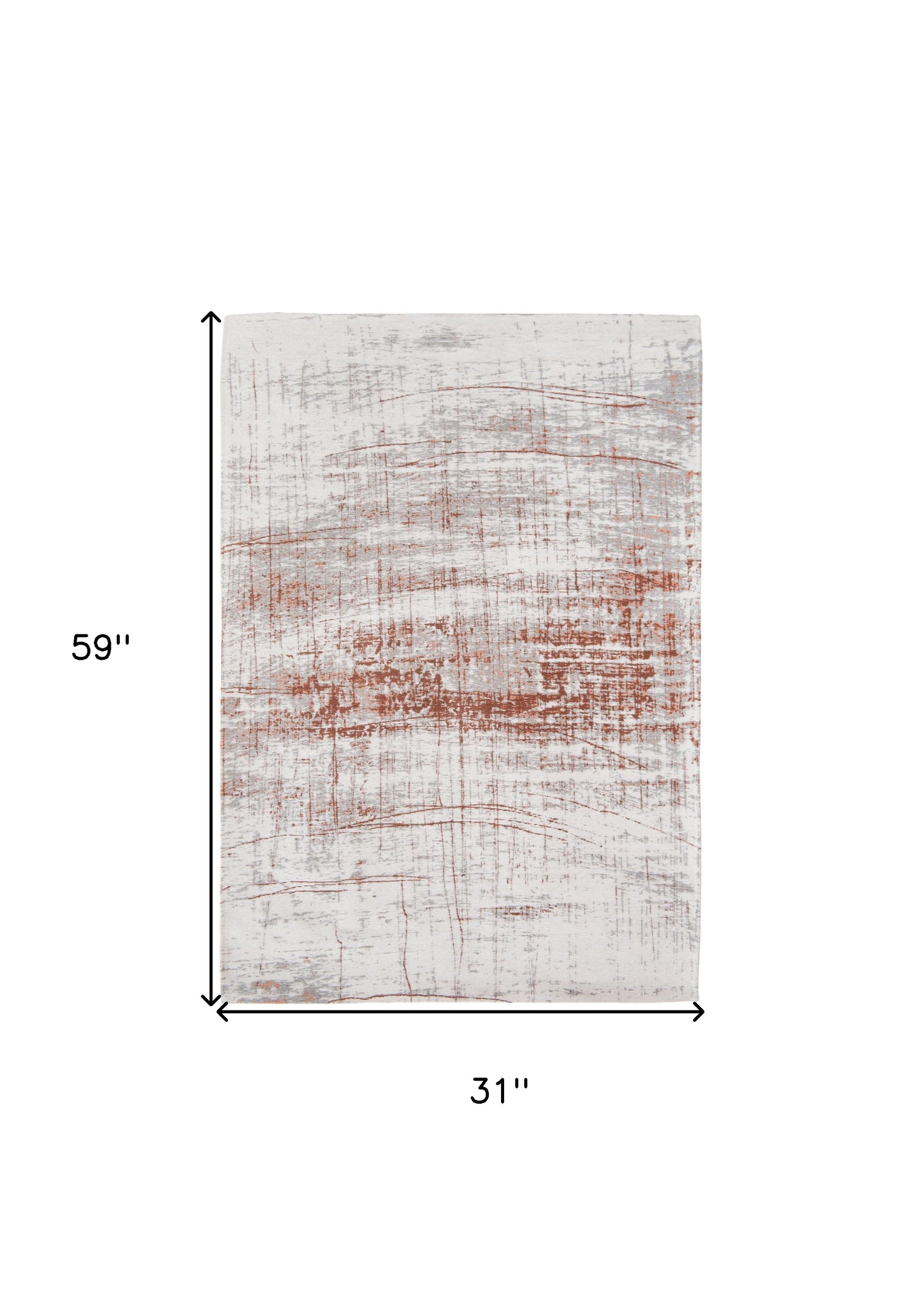 3' X 5' Gray and Yellow Abstract Non Skid Area Rug