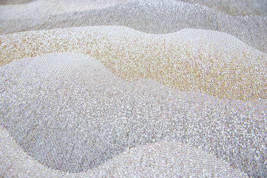 5' x 7' Gray and Brown Abstract Non Skid Area Rug