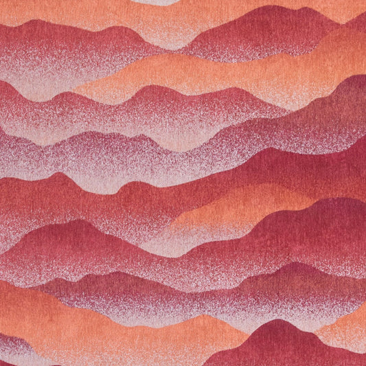 8' x 11' Red Orange Abstract Non Skid Area Rug