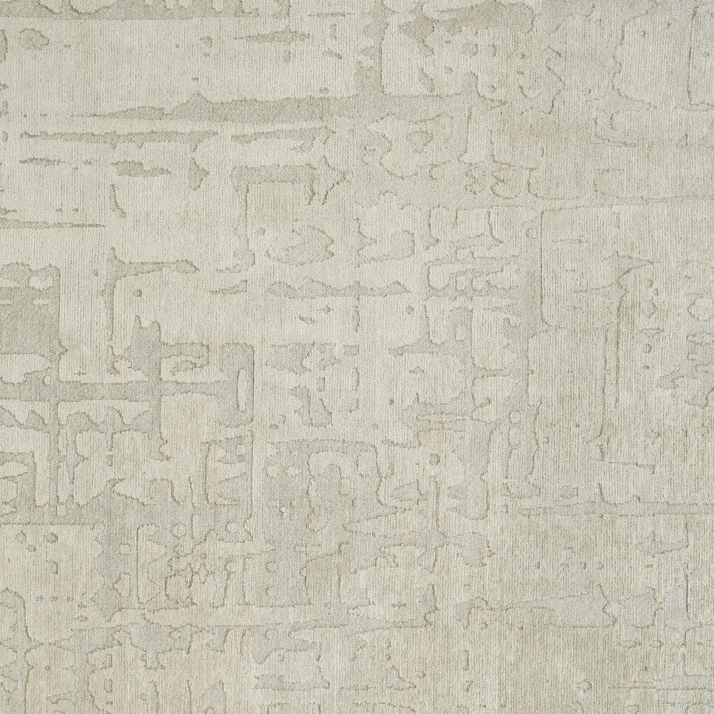 3' X 5' Gray and Beige Abstract Non Skid Area Rug