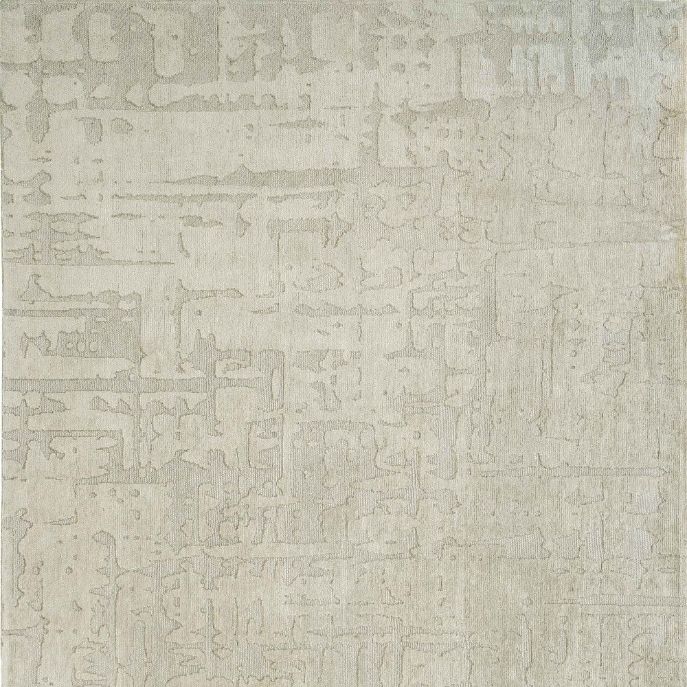 3' X 5' Gray and Beige Abstract Non Skid Area Rug