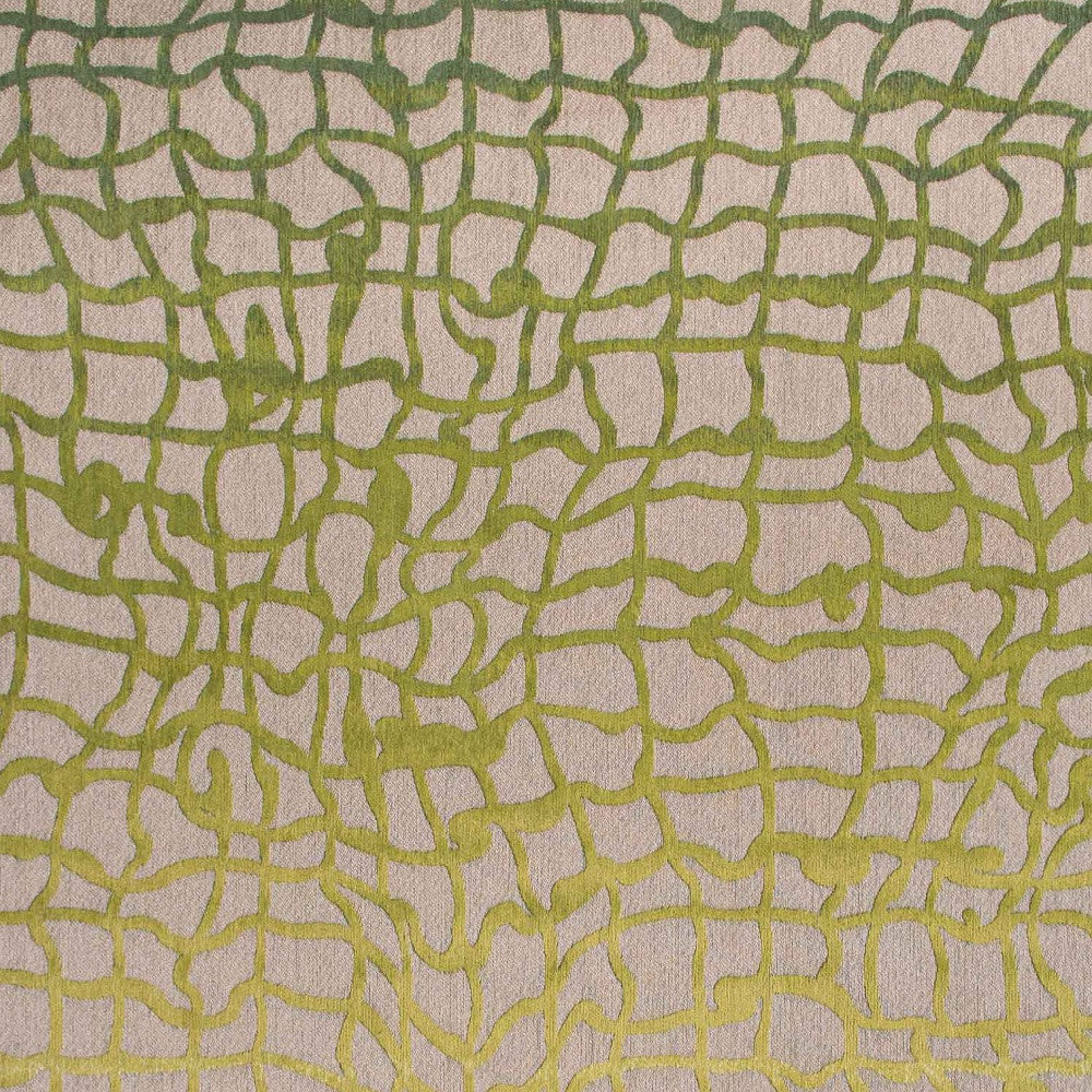 8' x 11' Gray and Green Abstract Non Skid Area Rug
