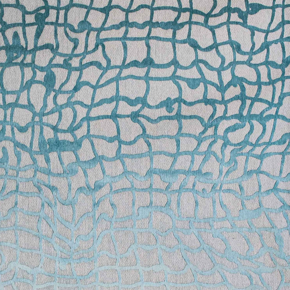 8' x 11' Blue and Gray Abstract Non Skid Area Rug