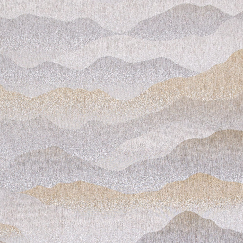 9' X 13' Gray and Brown Abstract Non Skid Area Rug