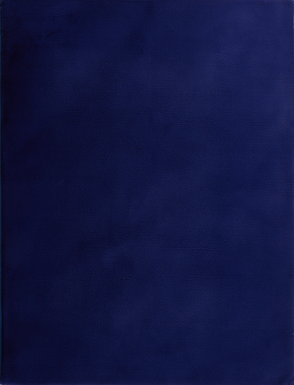7' x 10' Navy Blue Faux Fur Shag Non Skid Area Rug