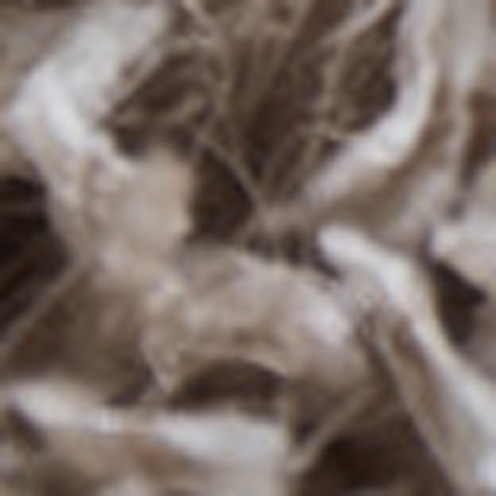 8' x 11' Beige Shag Hand Tufted Area Rug