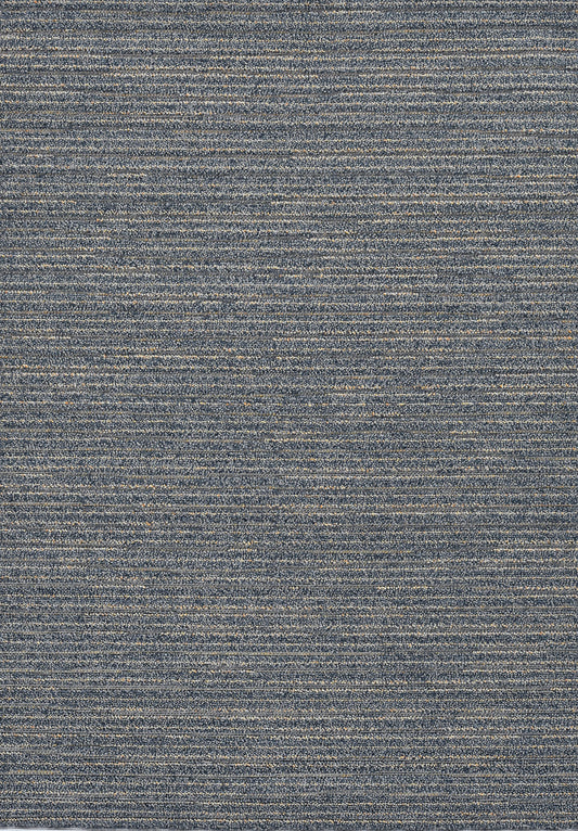 8'X10' Denim Blue Machine Woven Uv Treated Indoor Outdoor Area Rug