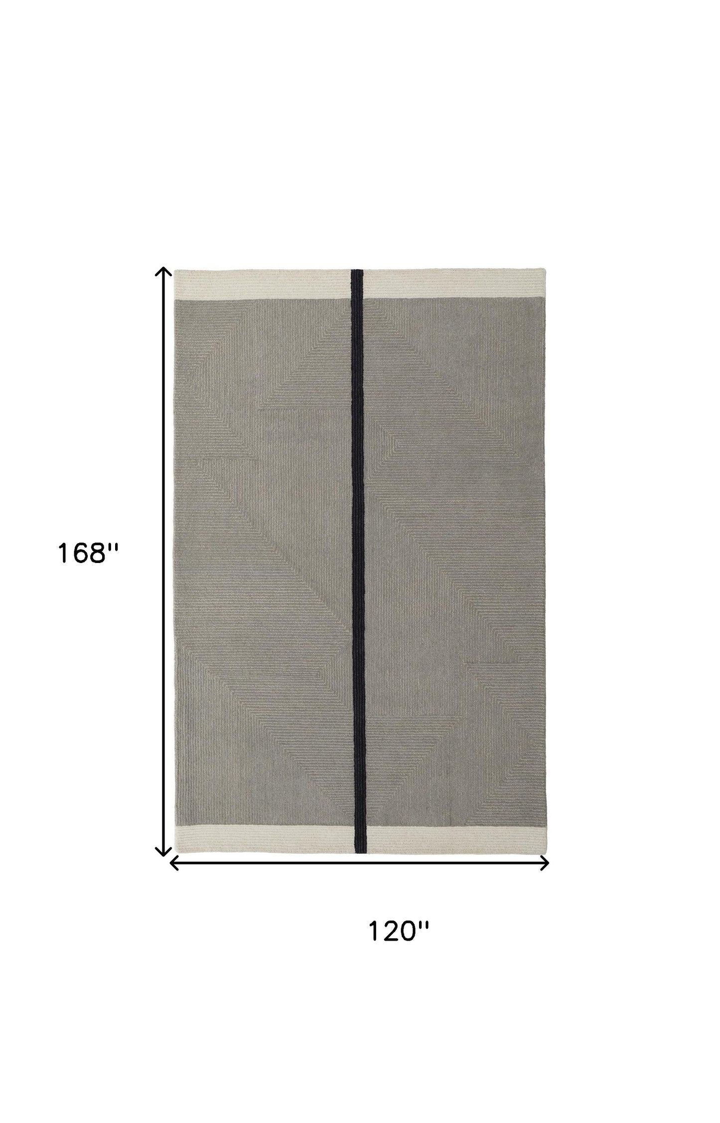 10' x 14' Brown and Black Abstract Geometric Hand Tufted Area Rug