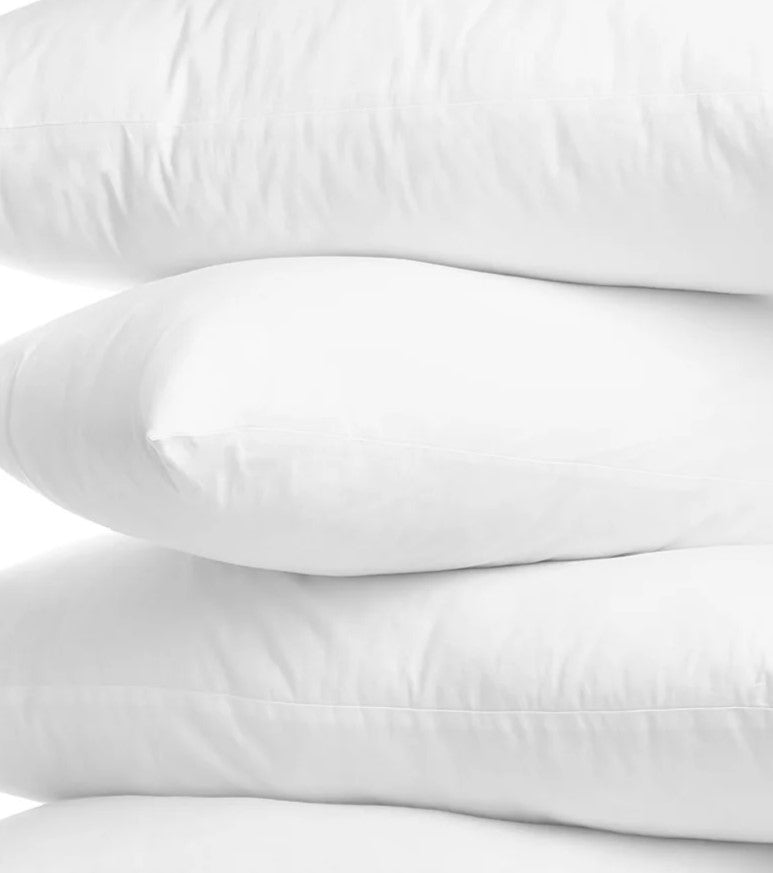 Set of Four 12" X 20" Microfiber Indoor Outdoor Throw Pillow Inserts