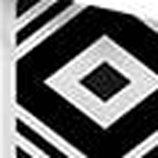 Set Of Four 18" X 18" Brown Faux Leather Geometric Zippered Pillow