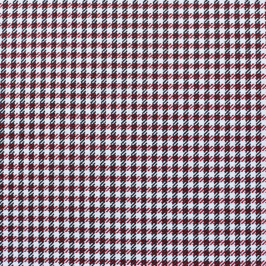 Set Of Four 18" X 18" Red Polyester Houndstooth Zippered Pillow