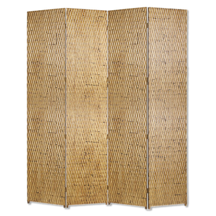 84" X 84" Gold Wood  Screen