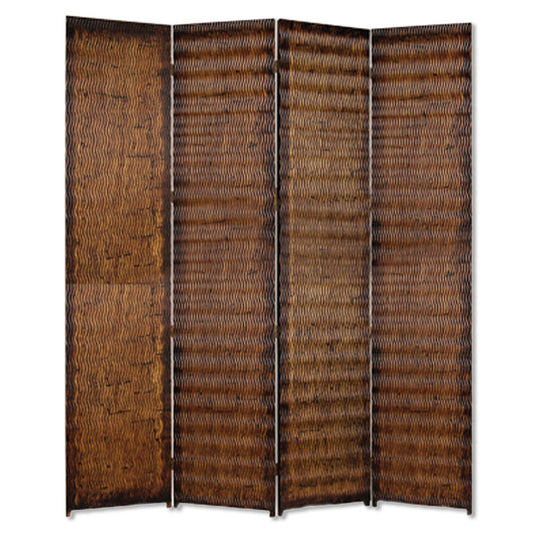 84" X 84" Brown Wood  Screen