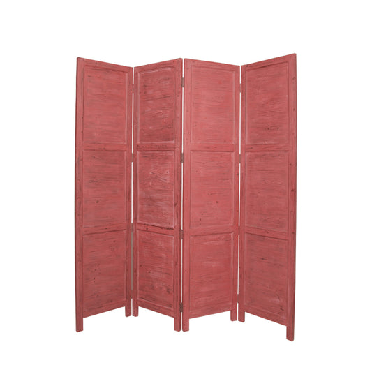 76" X 84" Red Wood Screen