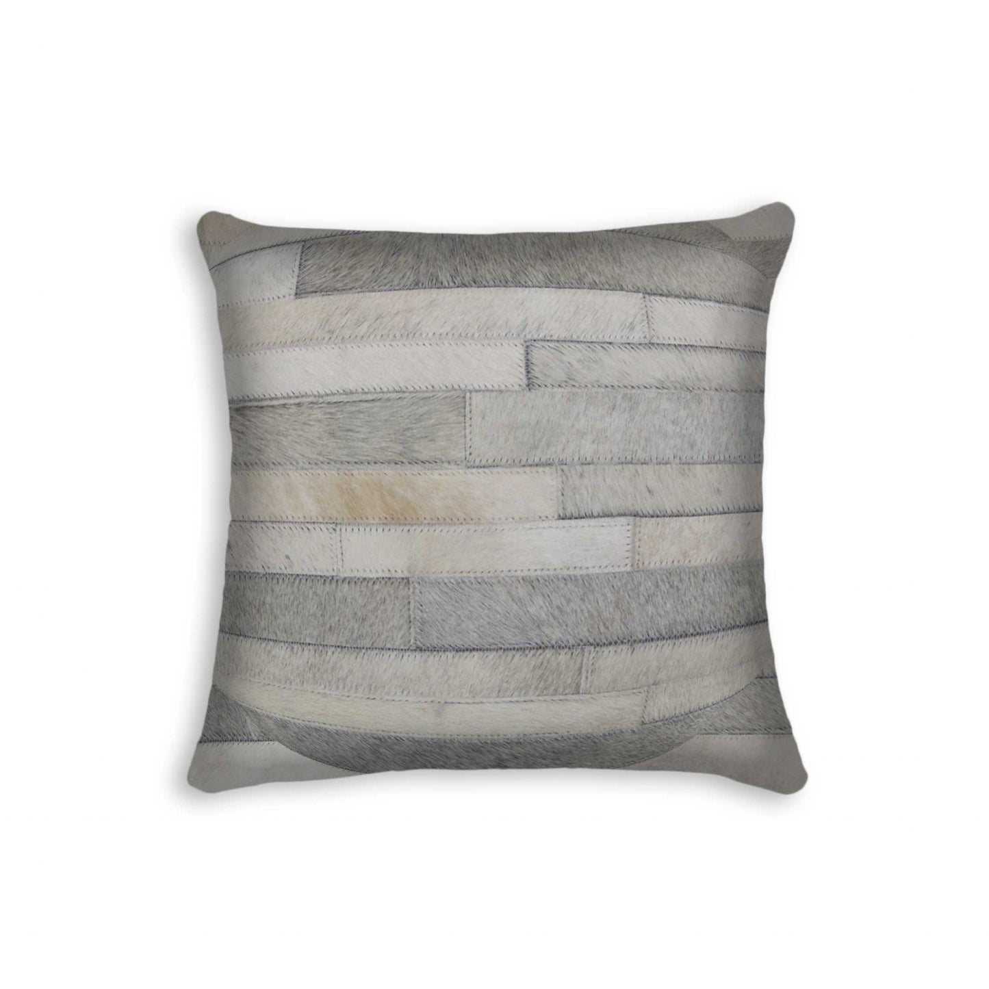 18" X 18" X 5" Gray  Pillow