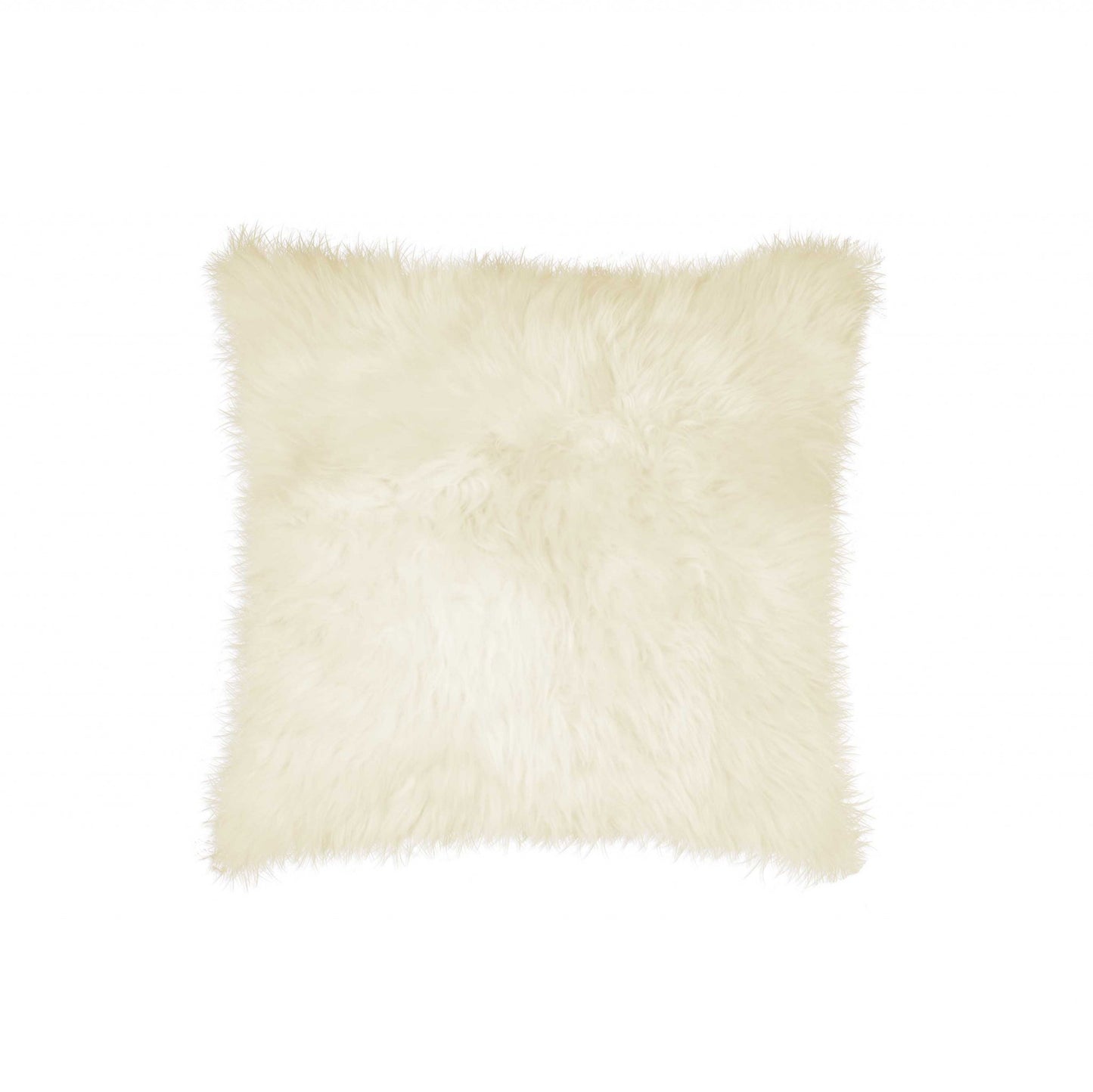 18" X 18" Natural Sheepskin Pillow