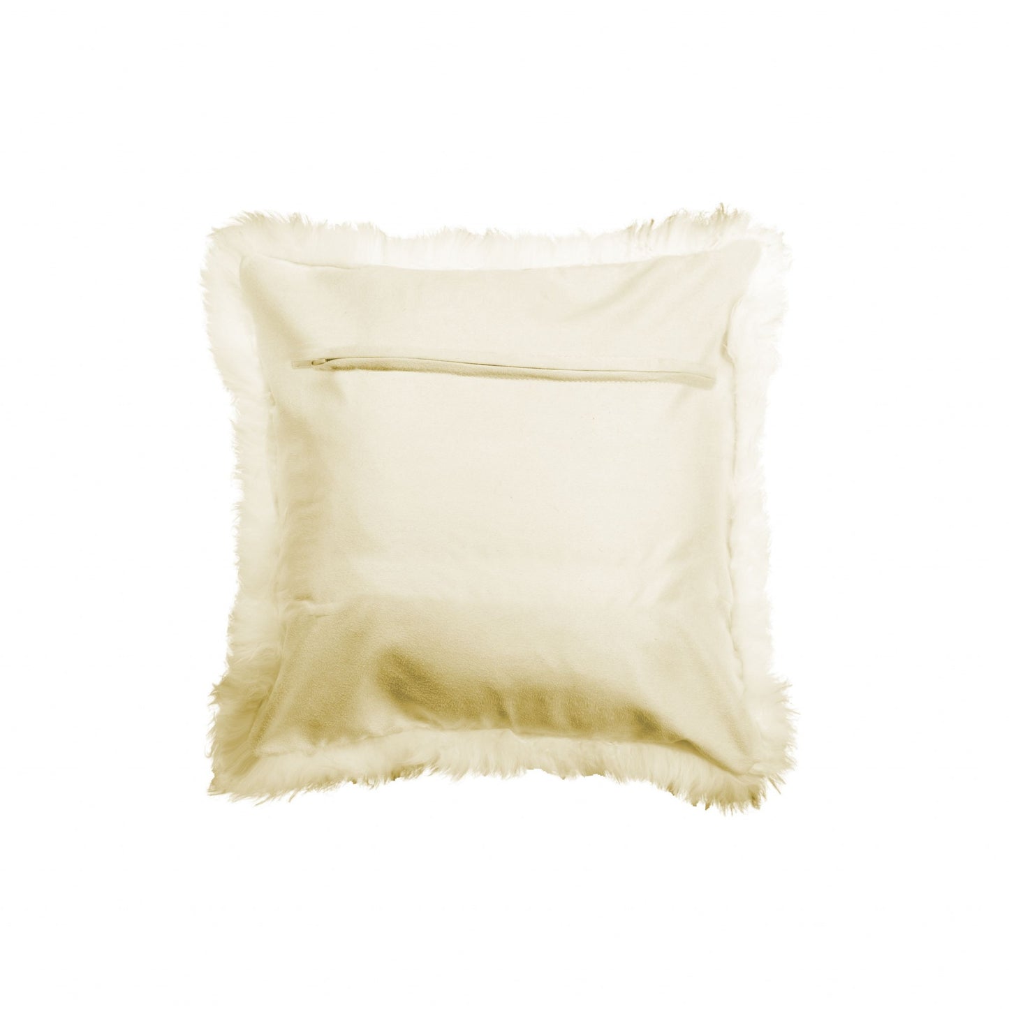 18" X 18" Natural Sheepskin Pillow